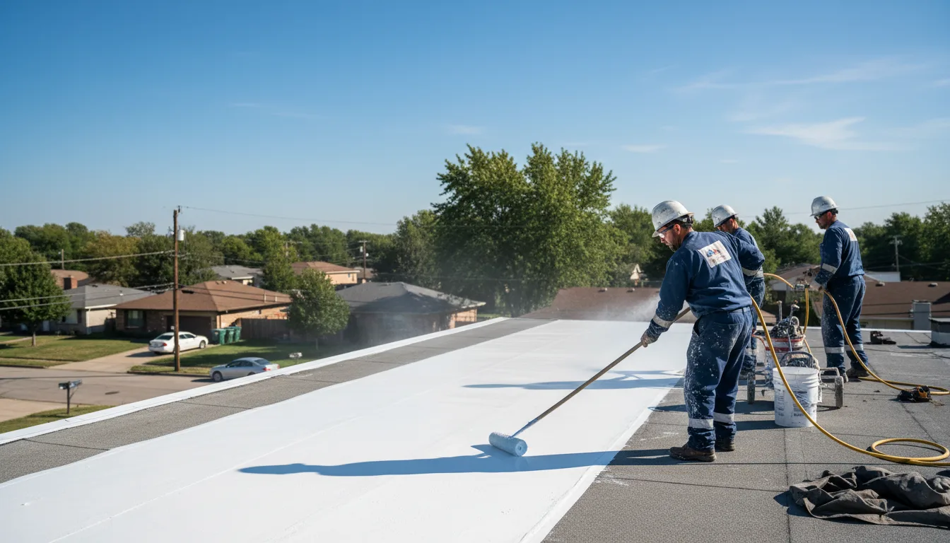 Commercial roof coating in Benjamin, TX near me